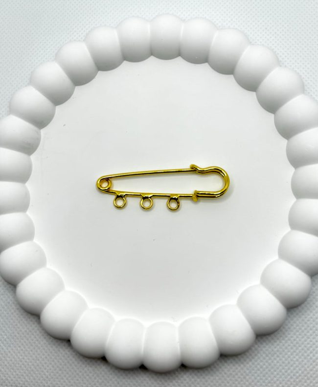 Classic Gold Baby Pin with 3 Holes
